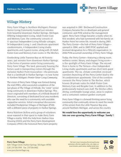Perry Farm Village History